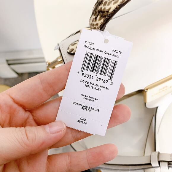 Coach C1325 Pepper Satchel In Signature Canvas IN Light Khaki Chalk Multi - Picture 7 of 7